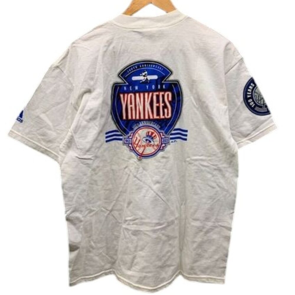 Adidas New York Yankees 100th Anniversary 2003 T-Shirt Men’s‎ Size L White NWT